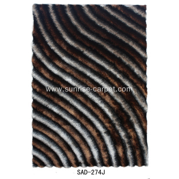 Polyester Silk Shaggy 3D with Design